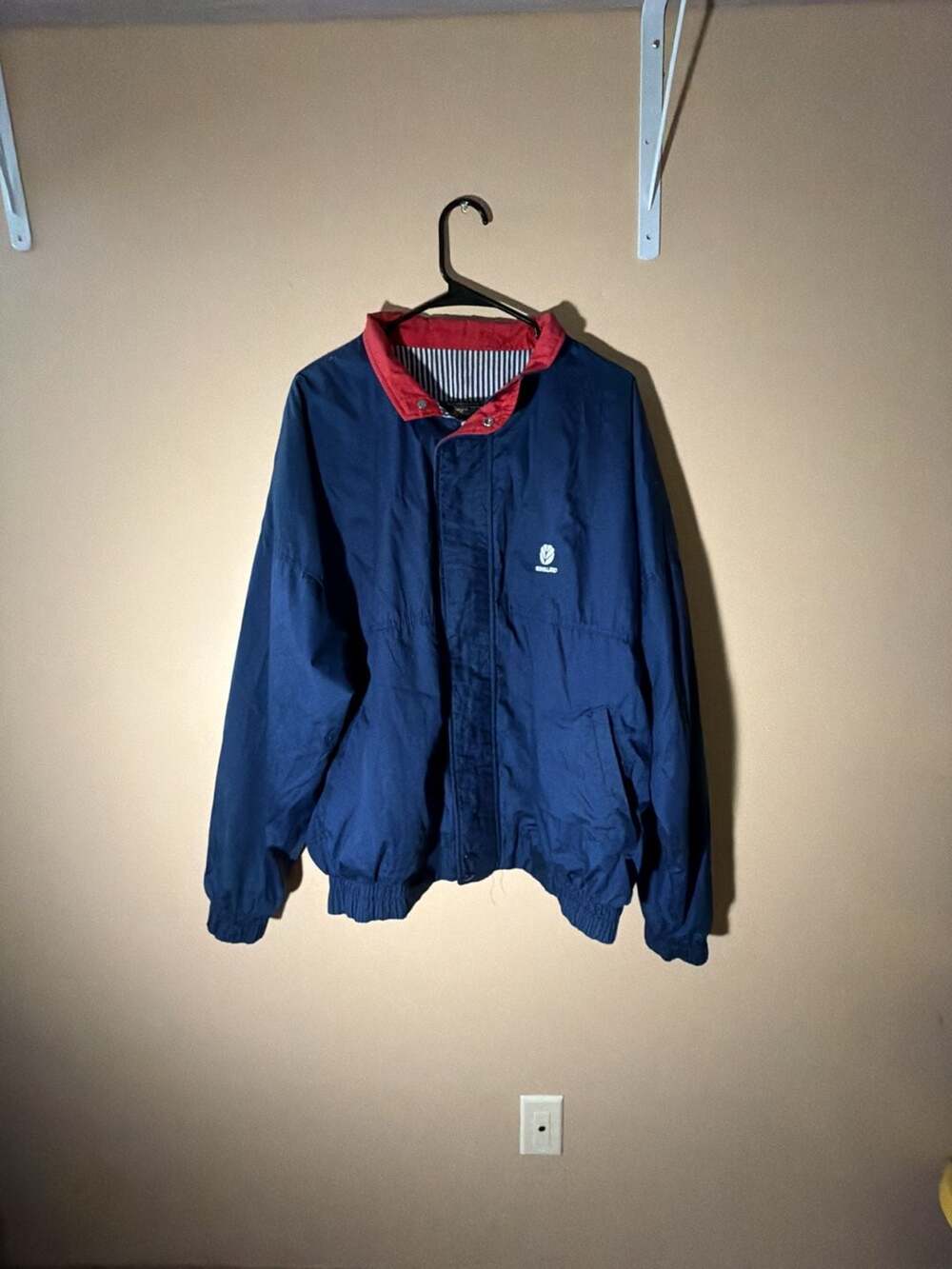 Vintage New Holland K-Products Embroidered Logo Windbreaker Jacket